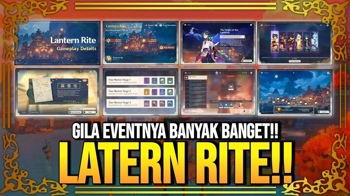 Resmi!! Event Gila!! Rincian Semua Event Latern Rite Besok! - Genshin Impact : Indonesia