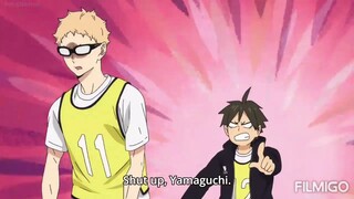 Haikyuu! S4 Ep7  Hinata n Yamaguchi they just so cute 😍 + salty tsukishima 😁