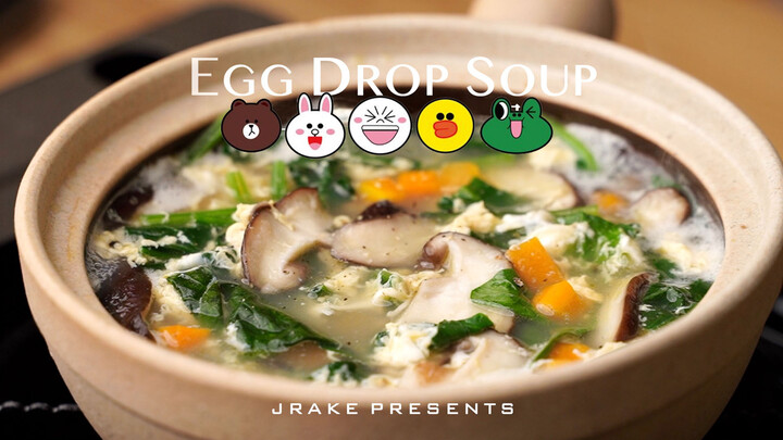 [Kuliner] [Masak] Makanan sehat rendah lemak | Egg drop soup | Sup telur