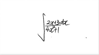 integral ∫(2x+3)/(4x^2+1) dx