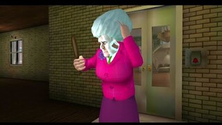 Scary Teacher 3D | Miss T's Cake with Makeup on her Face