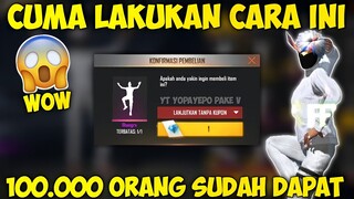 CARA BELI EMOTE DI FREE FIRE CUMA DENGAN 1 DIAMOND - GARENA FREE FIRE