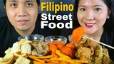 Filipino Street Food Mukbang / Mukbang PH / Bioco Food Trip