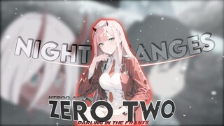 Night Changes - One Direction『 AMV Typography 』Zero Two × Hiro