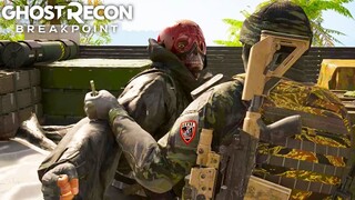 AMBUSHED BY BLOOD WOLVES IN THE FOREST in Ghost Recon Breakpoint Titan Free Roam