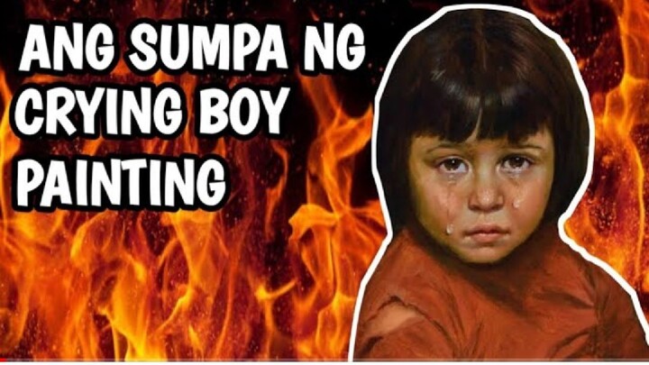 Ang nag-aapoy na sumpa ng crying boy painting