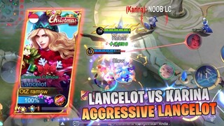 HOW TO PLAY LANCELOT IN FULL COUNTER, AGGRESSIVE LANCELOT VS KARINA - MOBILE LEGENDS