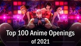 Top 100 Anime Openings of 2021