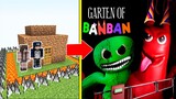 Garten of Banban Tấn Công Nhà Được Bảo Vệ Bởi bqThanh và Ốc Trong Minecraft
