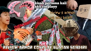 RIVIEW 5 ARMOR alat cosplayy  dan kisah pertama kali aku masuk di dunia event jejepangan 🔥🔥