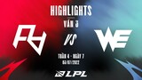 RA vs WE | Highlights - Game 3 | Tuần 4 Ngày 7 | LPL Mùa Hè 2022