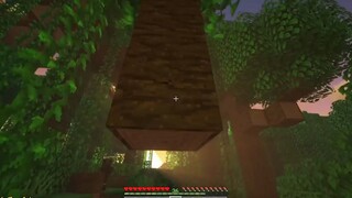 MEMBUAT JEMBATAN KERETA TERPANJANG DI HUTAN JUNGLE❗️❗️ - Minecraft Survival Indonesia part 1