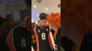 Com os dubladores oficiais 🤭#haikyuu #cosplay #dublagem