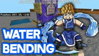 How to Water Bend in Minecraft using Command Block Tutorial