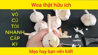 Bóc tỏi chưa bao giờ nhanh đến thế