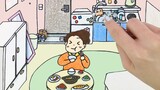 [Animasi stop-motion] Sungguh membuat iri jika ada seseorang yang membantu membersihkan dan memasak~