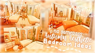 No Gamepass Autumn Aesthetic Teens Bedroom Ideas - Build and Tour - iTapixca Builds