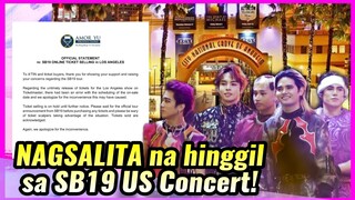 SB19 US Music Producer APOLOGIZED patungkol sa mga concert tickets!