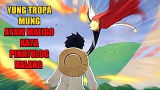 ANIME FUNNY DUB(ONE PIECE VERSION) LUFFY PINATULOG DAHIL AYAW MALIGO