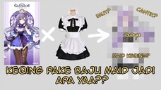 [Speedpaint] Keqing pake baju maid??