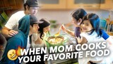 When Mom Cooks Favorite Food (We Get Lit!) | Ranz and Niana