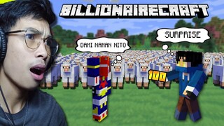 Billionairecraft #3 - Sinurpresa ko ng ISANG DAAN na Sheep si DaveFromPH| (Filipino Minecraft SMP)