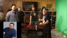 ULTIMATE Ping Pong Doubles Match! Uncle Joe's Reaction