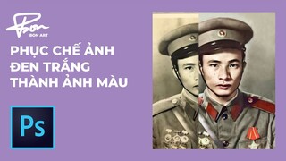 PHỤC CHẾ ẢNH ĐEN TRẮNG THÀNH ẢNH MÀU BẰNG PHOTOSHOP