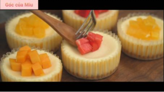 Thư giãn cùng món Nhật : easy mini cheese cake 4 #videonauan