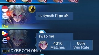 WHEN GLOBAL DYRROTH TROLL IN SOLO RANK!😂(i didn’t expect this)