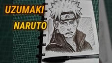 cara pemula menggambar naruto menggunakan metode freehand