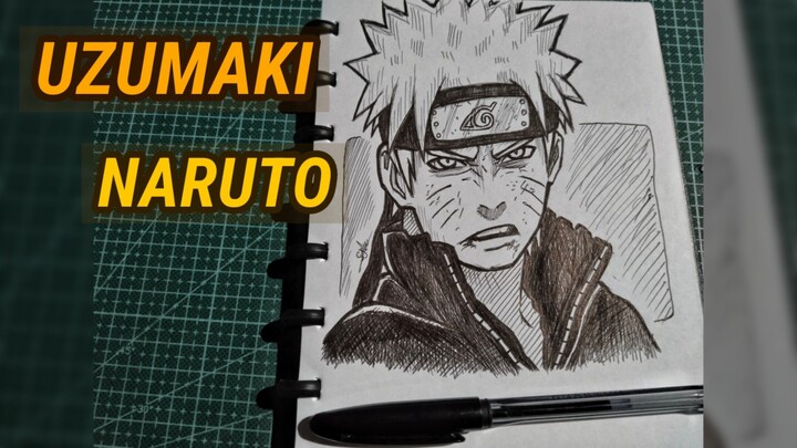 cara pemula menggambar naruto menggunakan metode freehand