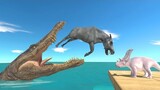 Escape From Collapsing Stairs - Animal Revolt Battle Simulator