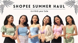 6.6 SALE | Shopee Try On Haul (PASTEL/SUMMER EDITION)