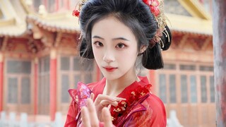 4k｜Chinese traditional dance｜Hong Zhaoyuan｜"Leaning against the east wind, smiling sweetly, looking 