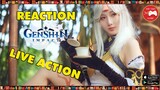 Genshin Impact || REACTION clip Genshin Impact LIVE ACTION - COSPLAY || Thư Viện Game