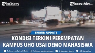 Update Situasi Terkini Perempatan Kampus UHO Kendari Sulawesi Tenggara Usai Demonstrasi Mahasiswa