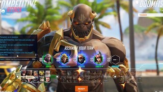 Overwatch 2 Doomfist God ZBRA เล่น Tank Doomfist บน Paraiso = อัตราการชนะ 100%