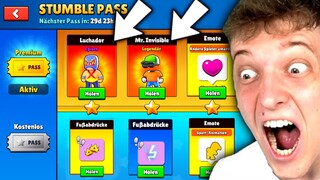 ICH KAUFE NEUEN STUMBLE PASS *ALS ERSTES* 😍 + MR. INVISIBLE SKIN SPIELEN! 😱 Stumble Guys UPDATE