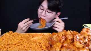 Mì Chiên Cheese Buldak Gà Gia Vị Gà Mukbang ASMR #mukbang #asmr