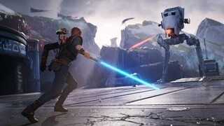 Star Wars Jedi Fallen Order, AT ST Boss Fight, Full HD, 60FPS, Jedi Fallen Order Gameplay