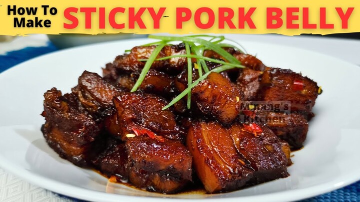 STICKY PORK BELLY | How To Make Sticky Pork Belly | Chinese PORK BELLY Recipe