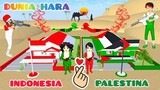 Yuta Tentara Palestina 🇵🇸 Mio Tentara Indonesia 🇮🇩 VS Polisi Raksasa Jahat | Sakura School