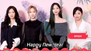Ucapan tahun baru dari aespa, ITZY, Baek Hyun, Hwa Sa, NCT, Treasure