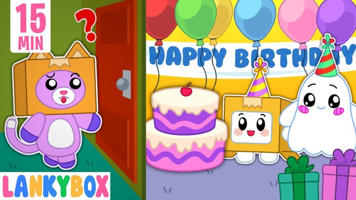 Happy Birthday Foxy! Secret Birthday Party Surprise | LankyBox Channel Kids Cartoon
