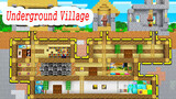 MINECRAFT- Large underground village with only one hidden entrance