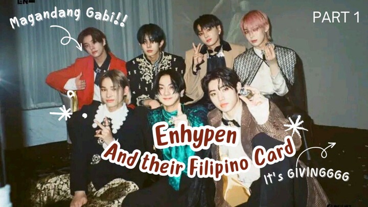 Enhypen and their Filipino Card #FatetourinNCC
