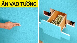 NHỮNG CÁCH THÔNG MINH ĐỂ GIẤU TIỀN & TRANG SỨC || MẸO GIA DỤNG HỮU ÍCH