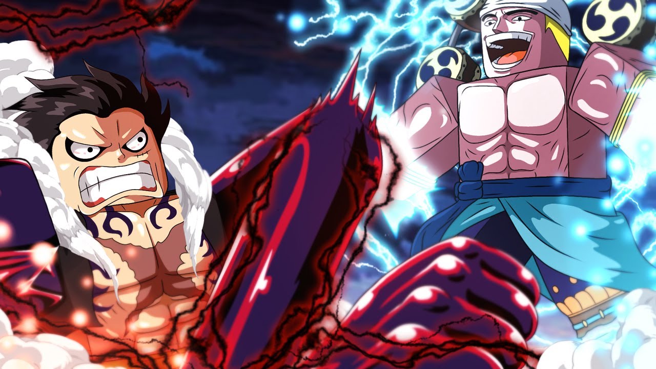 GEAR 4 LUFFY Vs ENEL (Lightning Vs Ts Rubber) In Roblox Fruit Battlegrounds  - BiliBili