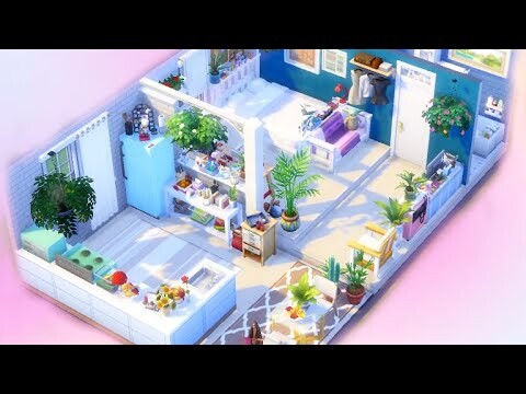 Cluttered Small Apartment (NO CC) - TS4 [SPEED BUILD]